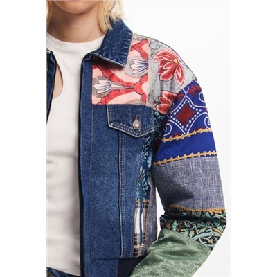 Patchwork denim jacket