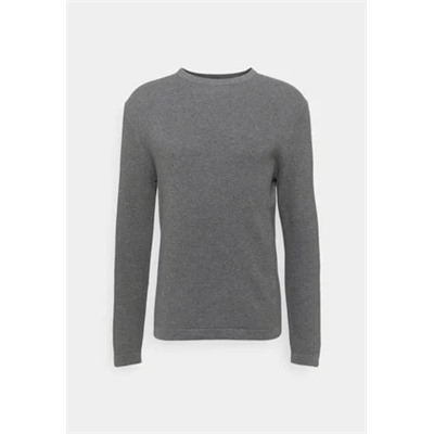 Selected Homme - SLHROCKS CREW NECK - Вязаный свитер - серый