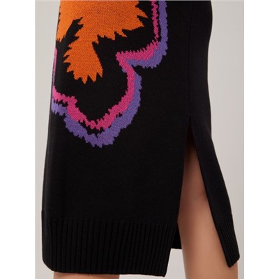 Юбка женская 1231158002 black/orange/fuchsia