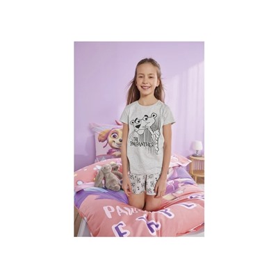 Kinder Mädchen Pyjama, aus reiner Baumwolle