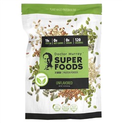 Dr. Murray's, Super Foods, порошок из 3 видов протеина, без добавок, 453,5 г (16 унций)