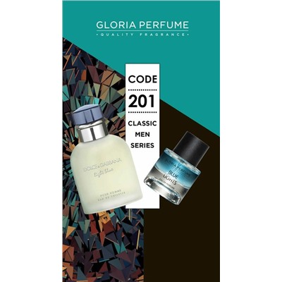 Мини-парфюм 55 мл Gloria Perfume Blue Lights №201 (Dolce & Gabbana Light Blue)