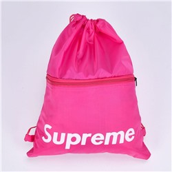 Рюкзак мешок S*uрreme цвет розовый арт 1366