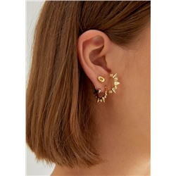 WRAPPING GOLD EARRINGS W/ POINTS