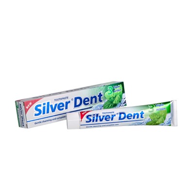 Паста зубная SILVER DENT Тройное действие, 100г