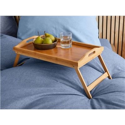 LIVARNO home Bambus-Bett-Tablett, mit Klappfüßen