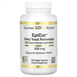 California Gold Nutrition, EpiCor, сухой дрожжевой ферментат, 500 мг, 120 растительных капсул