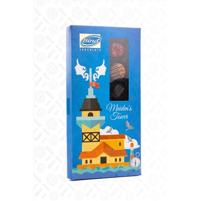 Набор шоколадных конфет "Bind Chocolate" Стамбул Maiden's Tower 166 гр 1/10 (синяя уп.)