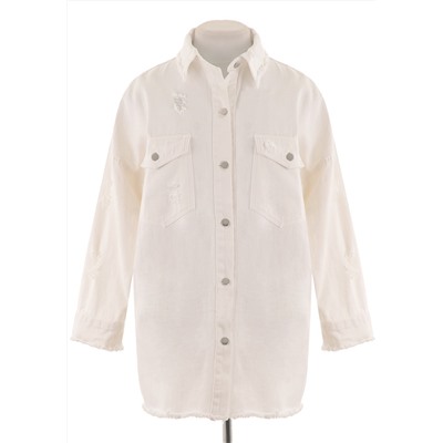 Джинсовый плащ-рубашка MR-640
