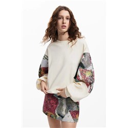 Sweatshirt with printed sleeves M. Christian Lacroix