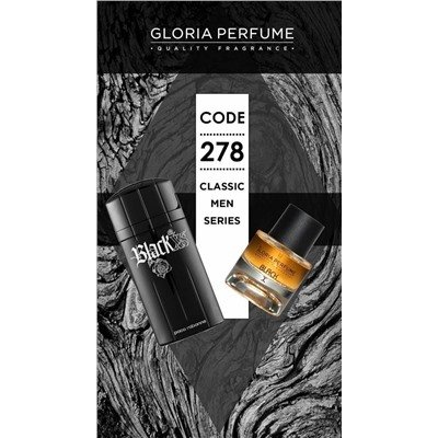 Мини-парфюм 55 мл Gloria Perfume Black X №278 (Paco Rabanne Black XS)