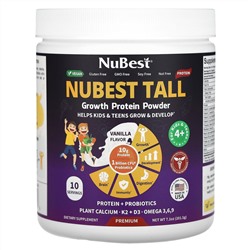 NuBest, Nubest Tall, протеиновый порошок для роста, для детей и подростков от 4 лет, ваниль, 201,5 г (7,1 унции)