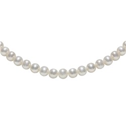 Collar - plata 925 - perlas de agua dulce - Ø de la perla: 7 - 8 mm