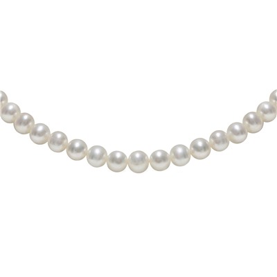 Collar - plata 925 - perlas de agua dulce - Ø de la perla: 7 - 8 mm