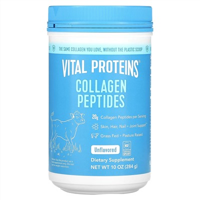 Vital Proteins, Пептиды коллагена, без вкусовых добавок, 284 г (10 унций)