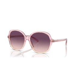 Coach Women's Pink Square Sunglasses, Coach