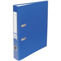 Папка-регистратор, с двусторонним покрытием ПВХ, 8 см, синяя