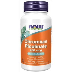 Now Chromium Picolinate 200 mcg