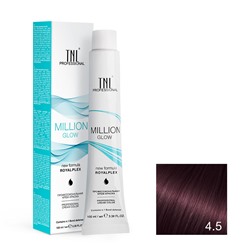Крем-краска для волос TNL Million Gloss оттенок 4.5 Коричневый махагоновый 100 мл