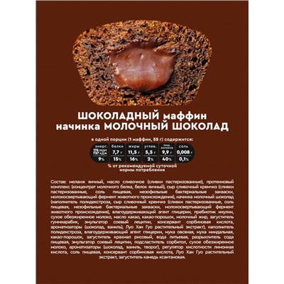 Набор маффинов без сахара «Ассорти 2.0» Rocky Muffin, 8 шт. по 55 гр