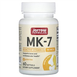 Jarrow Formulas, MK-7, 90 мкг, 60 капсул