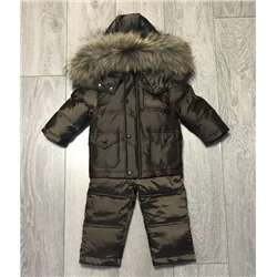 М. 379 Комплект Moncler темно коричневый (80)