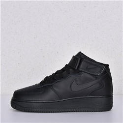 Кроссовки N*ikе Air Force 1 Mid '07 Black Leather арт 5001-2