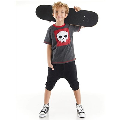 MSHB&G Комплект капри с шортами и футболкой Skull для мальчика