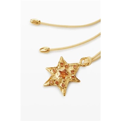 Zalio gold-plated star pendant