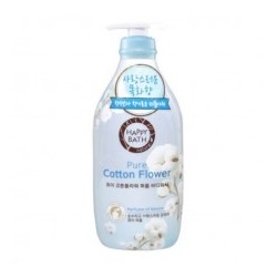 HAPPY BATH Pure Cotton Flower Body Shower 900g / Гель для душа с ароматом цветка хлопка