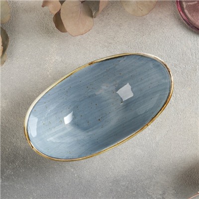 Салатник керамический «Сапфир», 14,5×8×6 см, цвет синий