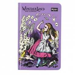 Блокнот для эскизов/скетчбук А5 (120*180 мм), 64 листа, 120 г/кв.м, склейка Wonderland sketchbook Алиса MyArt Проф-Пресс 198358