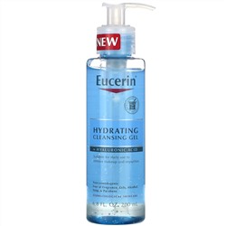 Eucerin, увлажняющий и очищающий гель с гиалуроновой кислотой, 200 мл (6,8 жидк. унции)