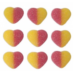Мармелад жевательный «Сердечки персиковые в сахаре»