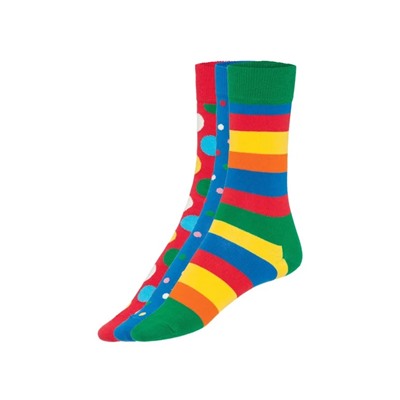 Happy Socks Damen Herren Geschenkebox, 3 Paar Socken, mit Baumwolle