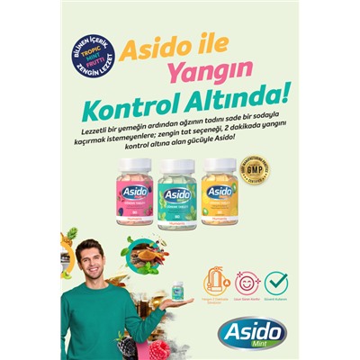 Asido Mint Magnezyum ve Kalsiyum 80 Tablet