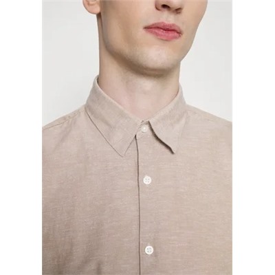 Selected Homme - SLIMNEW SHIRT - Рубашка - бежевый