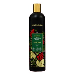 MARUSSIA Шампунь «Сила трав» для всех типов волос с экстрактом меда  400 мл