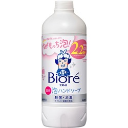 KAO Biore U Антибактериальная пенка для мытья рук с ароматом фруктов, сменная упаковка 430 мл