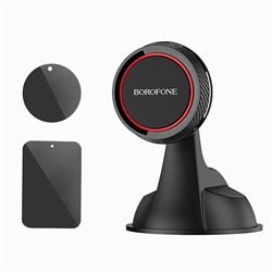 Держатель автомобильный Borofone BH14 Journey Series Suction Cup in-car holder (black/red)