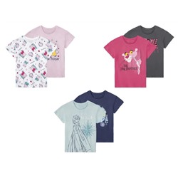 Kleinkinder Kinder Mädchen T-Shirts, 2 Stück, mit Print