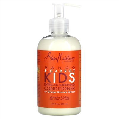 SheaMoisture, Kids, Extra-Nourishing Conditioner, Dry, Delicate Hair, Mango & Carrot, 7.7 fl oz (227 ml)