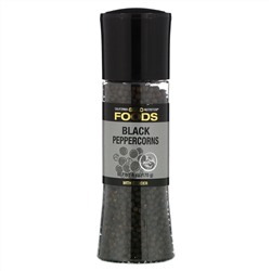 California Gold Nutrition, FOODS - Black Peppercorns Grinder, 6 oz (170 g)