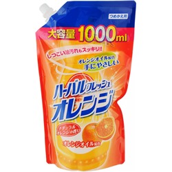 Mitsuei Средство для мытья посуды, фруктов и овощей аромат апельсин мягкая упаковка 1000мл СУ