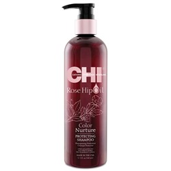 CHI  |  
            Rose Hip Oil Shampoo Шампунь с маслом дикой розы и кератином