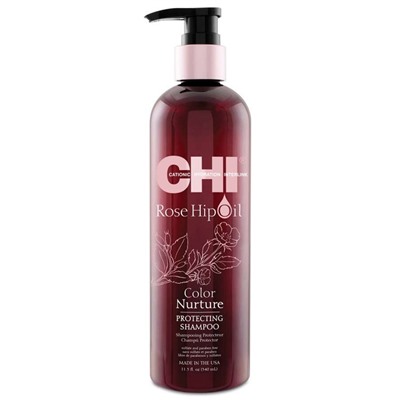 CHI  |  
            Rose Hip Oil Shampoo Шампунь с маслом дикой розы и кератином