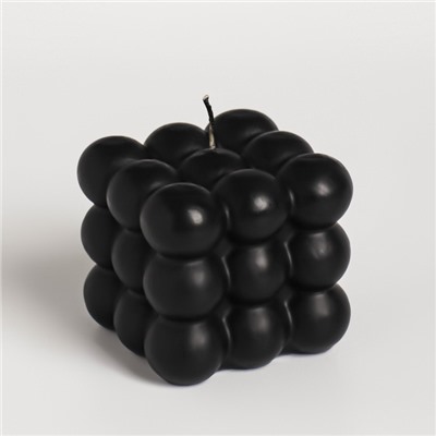 Свеча фигурная "Бабл куб", 6 см, черная