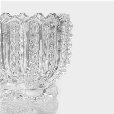 Сахарница стеклянная Доляна «Ягодки», 150 мл, 9×11 см