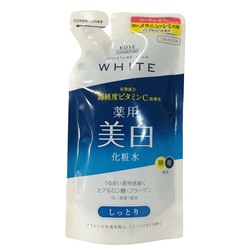 KOSE MOISTURE MILD WHITE Lotion М Отбеливающий лосьон против пигментных пятен, смен упак 160 мл