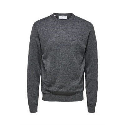 Selected Homme - SLHTOWN MAX CREW NECK B NOOS - Вязаный свитер - серый меланж